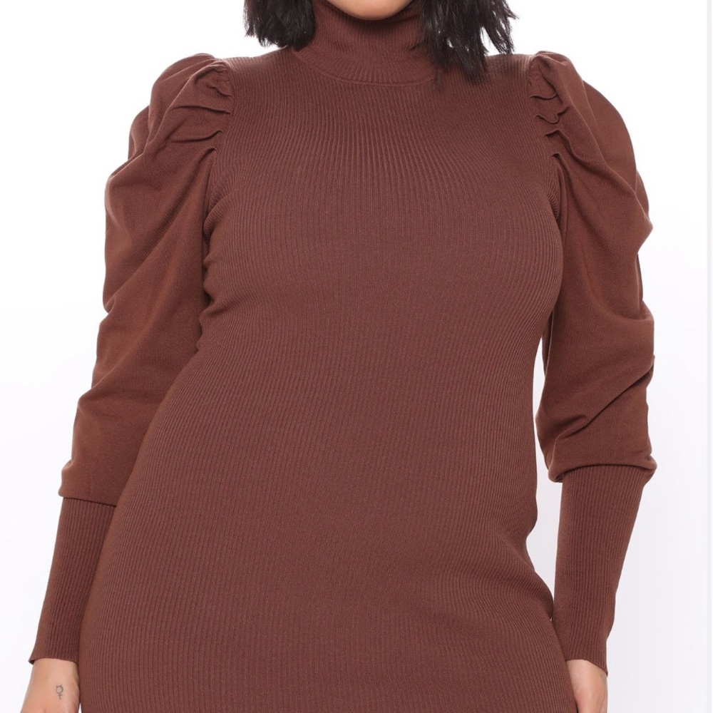 Fashion Nova Chocolate Knit Dress